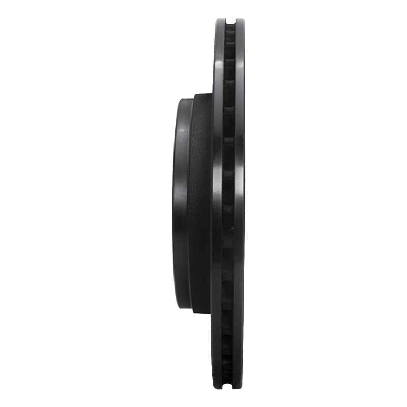 R1 Concepts R1 85-91 Audi 5000CS Turbo Quattro Rear Left Drilled & Slotted Black Brake Rotor