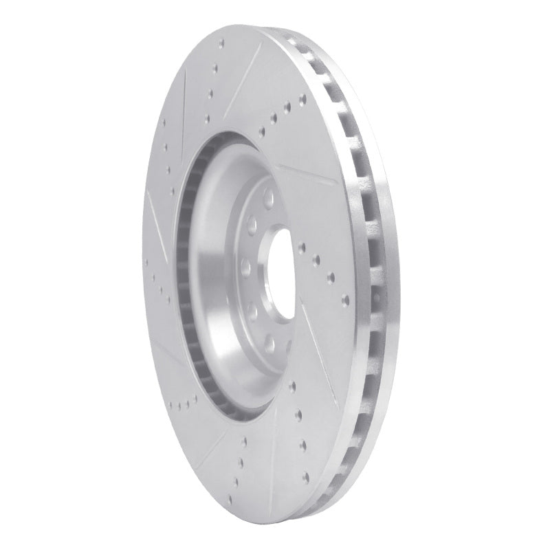 R1 Concepts R1 2012-2025 Audi TTS Quattro Front Right Drilled & Slotted Silver Brake Rotor