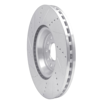 R1 Concepts R1 2012-2025 Audi TTS Quattro Front Right Drilled & Slotted Silver Brake Rotor