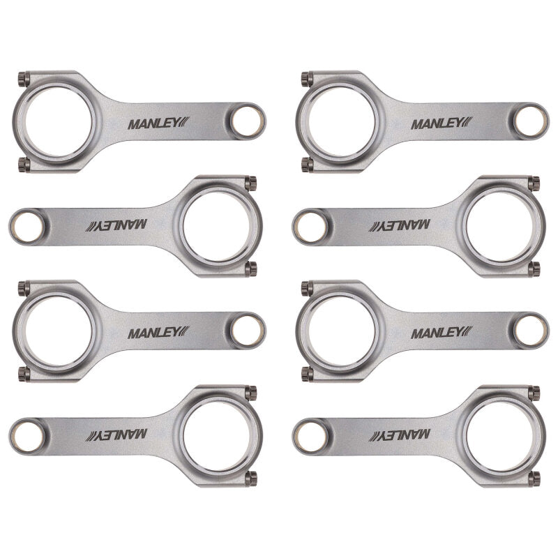 Manley Performance Manley Chrysler LS1 H Beam Connecting Rod Set  ARP 2000 3/8in w/ .927in Bushed Wrist Pins (Set of 8)