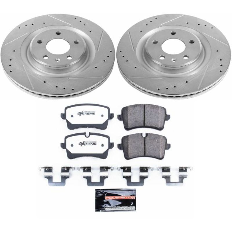 PowerStop Power Stop 14-18 Audi A6 Rear Z26 Street Warrior Brake Kit