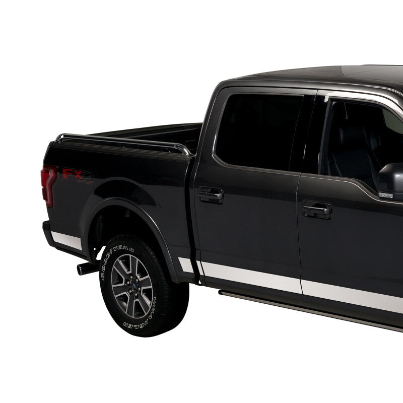 Putco 09-14 Ford F-150 Reg Cab 8ft Long Box - 7in Wide - 10pcs Stainless Steel Rocker Panels