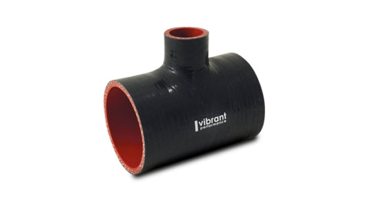 Vibrant Silicone T-Hose Coupler Hose ID 2.50in Overall Length 4in Branch ID 1.50in