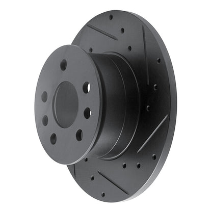 R1 Concepts R1 72-78 Volkswagen Type 2 Front Right Drilled & Slotted Black Brake Rotor