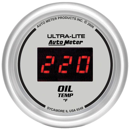 Autometer Ultra-Lite 52MM 0-340 Deg F Digital Oil Temperature