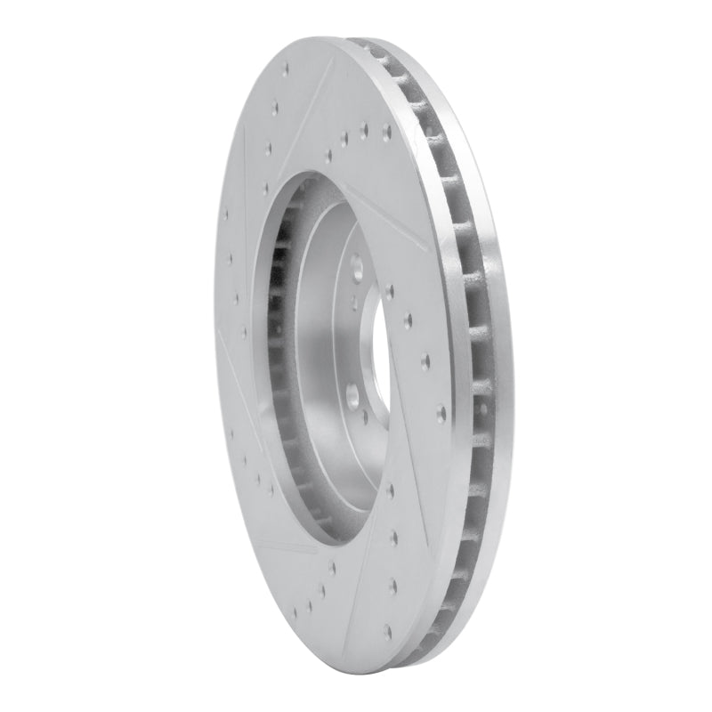 R1 Concepts R1 99-04 Acura RL Front Right Drilled & Slotted Silver Brake Rotor