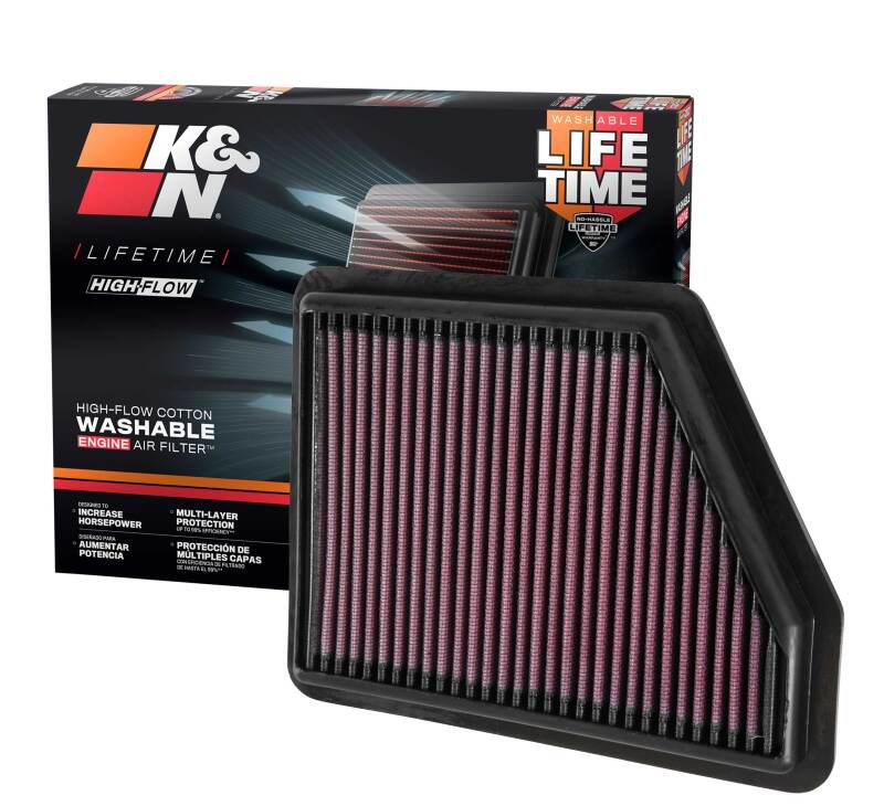 K&N Engineering K&N 2016 Honda Civic L4-2.0L Replacement Drop In Air Filter