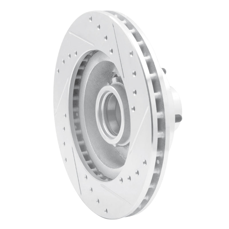 R1 Concepts R1 1970-1981 Buick Estate Wagon Front Left Drilled & Slotted Silver Brake Rotor