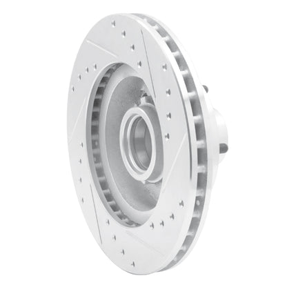 R1 Concepts R1 1970-1981 Buick Estate Wagon Front Left Drilled & Slotted Silver Brake Rotor