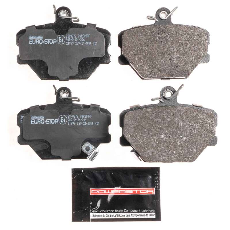 PowerStop Power Stop 05-16 Smart Fortwo Euro-Stop ECE-R90 Front Brake Pads