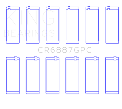 King Engine Bearings Toyota Supra B58 (Size 0.25) Connecting Rod Bearing Set