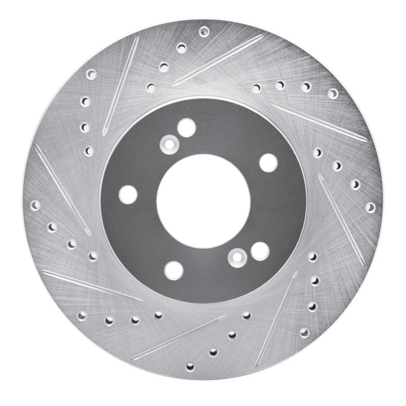 R1 Concepts R1 91-01 Acura Legend Front Left Drilled & Slotted Silver Brake Rotor