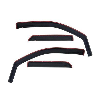 Westin 2007-2014 Chevy Silverado 2500/3500 Extended Cab In-Channel Wind Deflector 4pc - Smoke