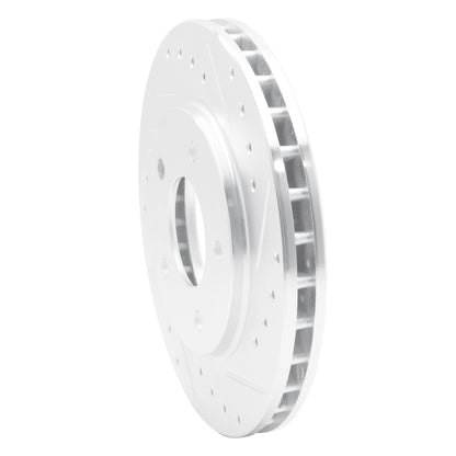 R1 Concepts R1 88-96 Buick Regal Front Right Drilled & Slotted Silver Brake Rotor