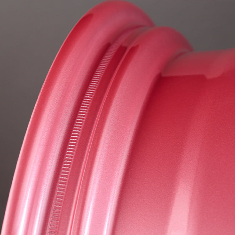 Gram Lights 57DR 18x9.5 +22 5x114.3 Sakura Pink Wheel (w/ Center Cap & No. 21 BK Air Valve)
