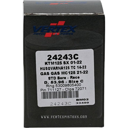 Vertex Pistons Vertex Piston 01-16 KTM 125 EXC 125cc Cast Race Piston Kit