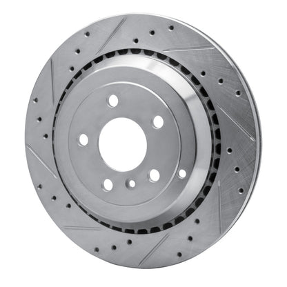 R1 Concepts R1 06-12 Mercedes-Benz ML320 Rear Left Drilled & Slotted Silver Brake Rotor