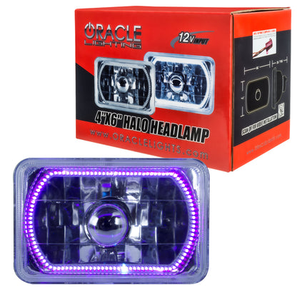 ORACLE Lighting Oracle Pre-Installed Lights 4x6 IN. Sealed Beam - UV/Purple Halo