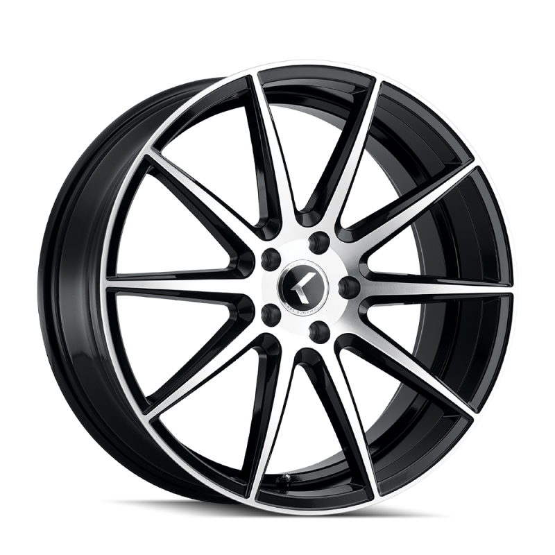 Kraze Wheels Kraze KR194 Cosmos 20x8.5 / 5x114.3 BP / 38mm Offset / 72.62mm Hub Gloss Black Machined Wheel