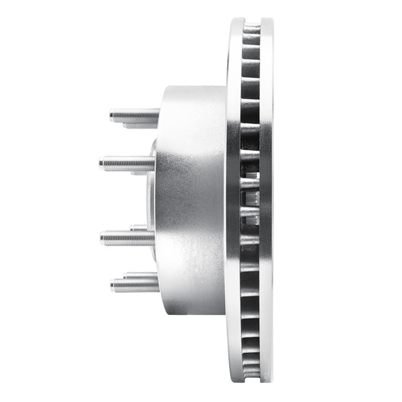 R1 Concepts R1 06-12 Ford F-250 2WD (Super Duty) Front Right Drilled & Slotted Silver Brake Rotor