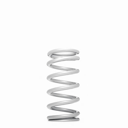QA1 2-1/2in ID High Travel Spring - 10in Length x 850lbs/in - Silver Powder Coated