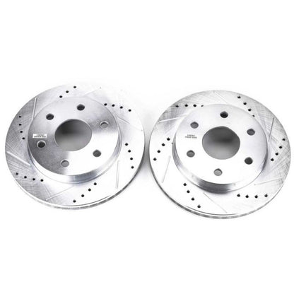 PowerStop Power Stop 02-06 Cadillac Escalade Front Evolution Drilled & Slotted Rotors - Pair