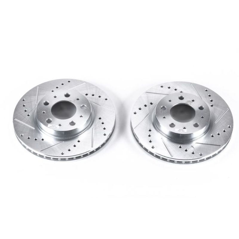 PowerStop Power Stop 94-97 Volvo 850 Front Evolution Drilled & Slotted Rotors - Pair