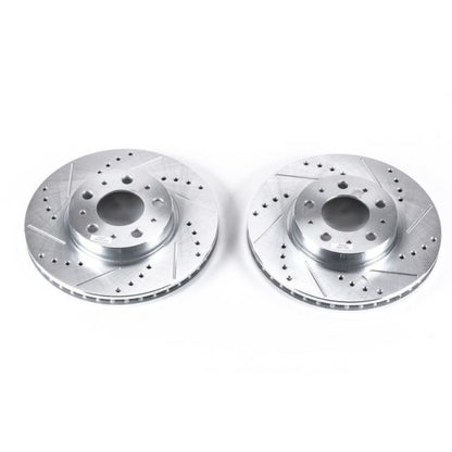 PowerStop Power Stop 94-97 Volvo 850 Front Evolution Drilled & Slotted Rotors - Pair