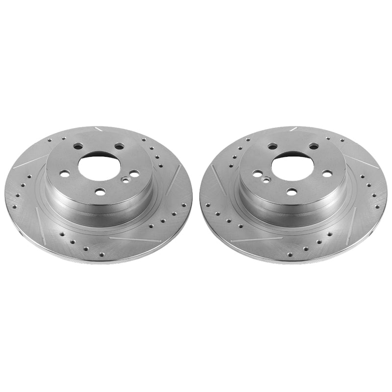 PowerStop Power Stop 12-16 Mercedes-Benz C250 Rear Evolution Drilled & Slotted Rotors - Pair