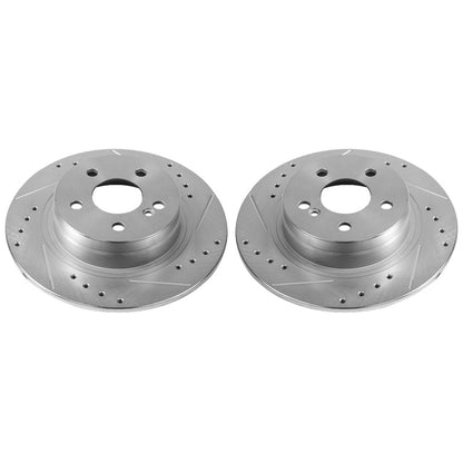 PowerStop Power Stop 12-16 Mercedes-Benz C250 Rear Evolution Drilled & Slotted Rotors - Pair