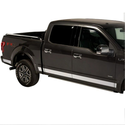 Putco 09-14 Ford F-150 Super Crew 6.5 Short Box (w/ Flares) - 7in Wide - 12pcs SS Rocker Panels