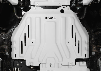 Rival 4x4 Rival 24-26 Tacoma 4Runner GX550 Tundra (all i-Force) Aluminum Transmission Cat Converter Skid Plate