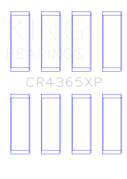 King Engine Bearings Ford Zetec S/Ecoboost1.6 (Size 0.25) Connecting Rod Bearing Set