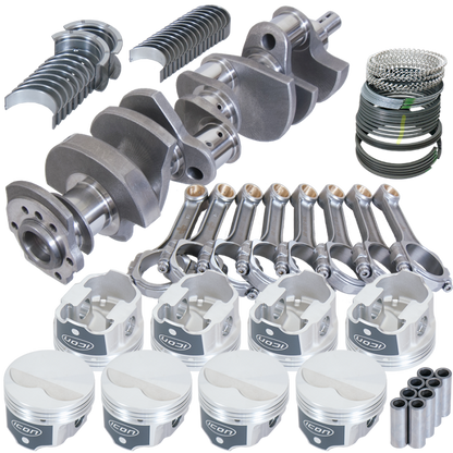 Eagle Chevy 350 3.480in Crank 5.700in I-Beam Rods -3.7cc Flat Top 4.000in Pistons Rotating Assembly