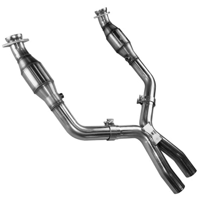 Kooks Headers Kooks 05-10 Ford Mustang GT 4.6L 3V Auto/Manual 2 1/2in x 2 1/2in OEM Cat X Pipe Kooks HDR Req