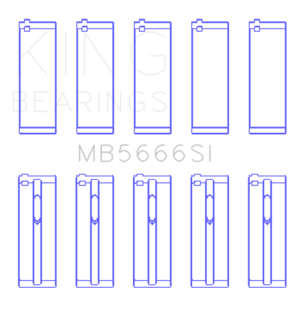 King Engine Bearings Mercedes Benz M271 C-Class (Size +0.25mm) Main Bearing Set