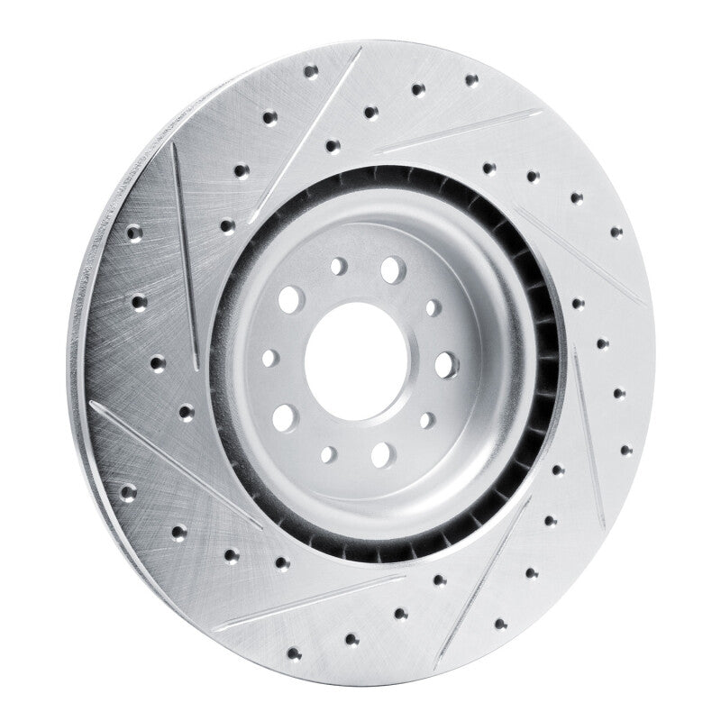 R1 Concepts R1 15-22 Ram Promaster City Front Right Drilled & Slotted Silver Brake Rotor