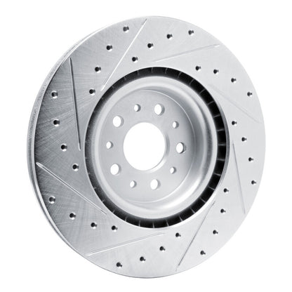 R1 Concepts R1 15-22 Ram Promaster City Front Right Drilled & Slotted Silver Brake Rotor