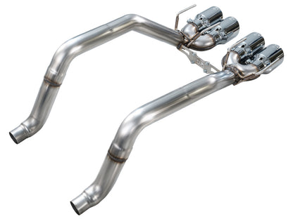 AWE Tuning 05-07 C6 Chevrolet Corvette 6.0L Track Edition Axle-Back Exhaust w/ Chrome Silver Tips