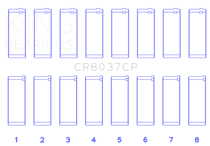 King Engine Bearings 01-09 GM Duramax 6.6L A Rod (Size +.50mm) Connecting Rod Bearing Set