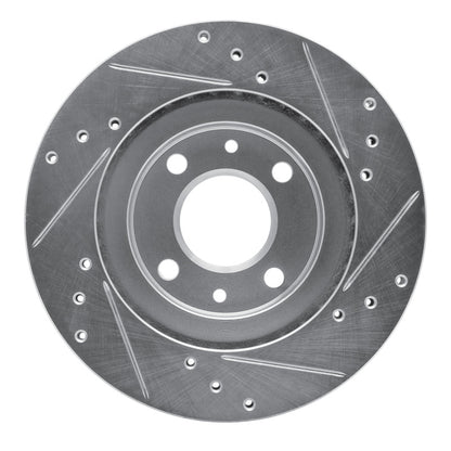 R1 Concepts R1 15-19 Renault Logan (Mexico) Front Left Drilled & Slotted Silver Brake Rotor