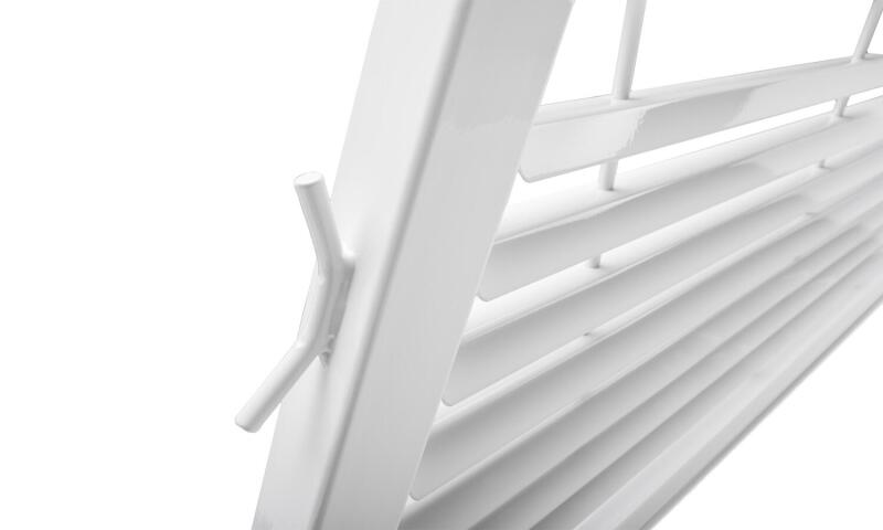 BackRack 99-23 Ford F-250/350 SD Louvered Rack Frame ONLY (Req. HW) - White