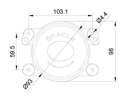 ORACLE Lighting Oracle 100mm 15W Driving Beam LED Emitter - 6000K