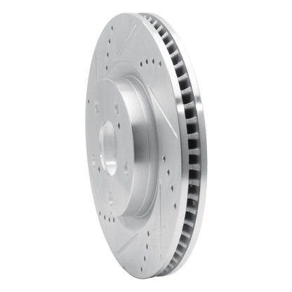 R1 Concepts R1 01-07 Peugeot 607 (Mexico) Front Left Drilled & Slotted Silver Brake Rotor