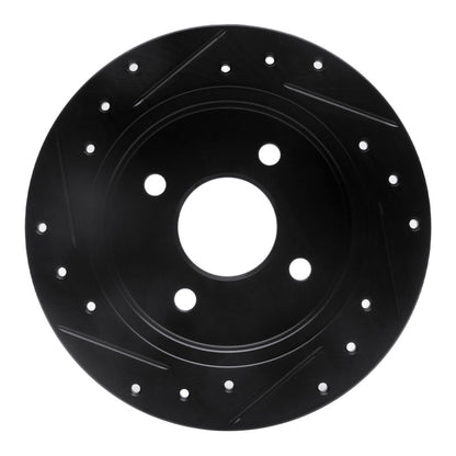 R1 Concepts R1 01-19 Ford Fiesta (USA/Canada) Rear Right Drilled & Slotted Black Brake Rotor