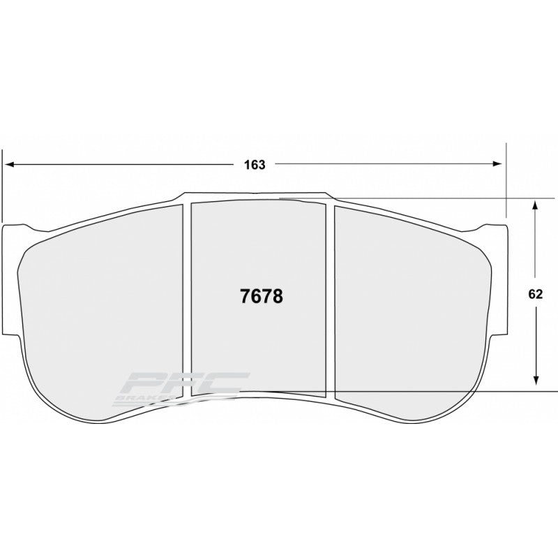 PFC 7678.82.30.44 FRONT BRAKE PADS RACING 82 CMPD 30 MM FOR PORSCHE 911 GT3 R (992)/BMW M4 GT3 (G82)