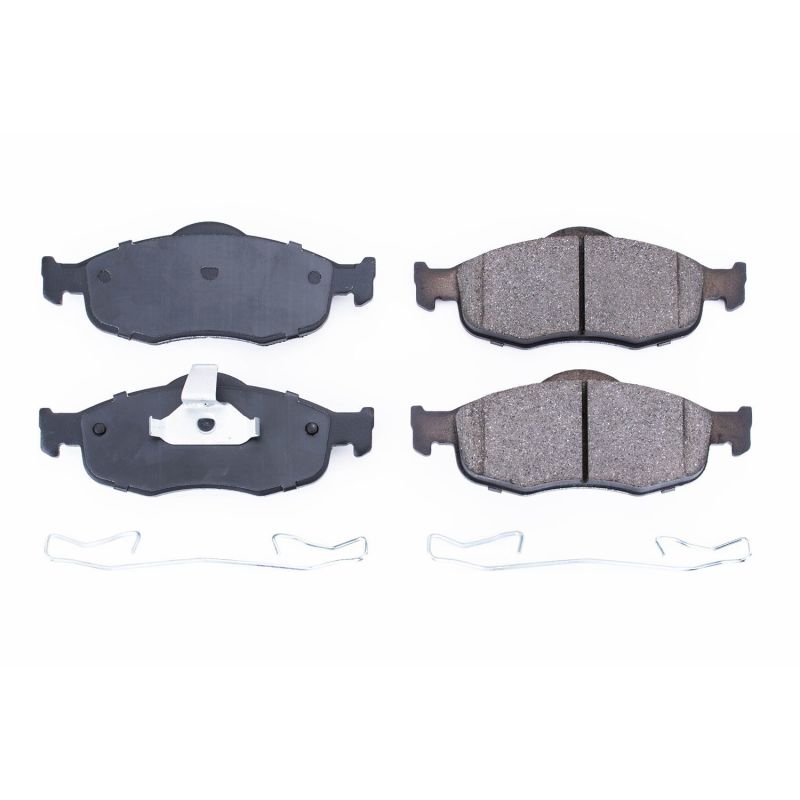 PowerStop Power Stop 95-00 Ford Contour Front Z17 Evolution Ceramic Brake Pads w/Hardware