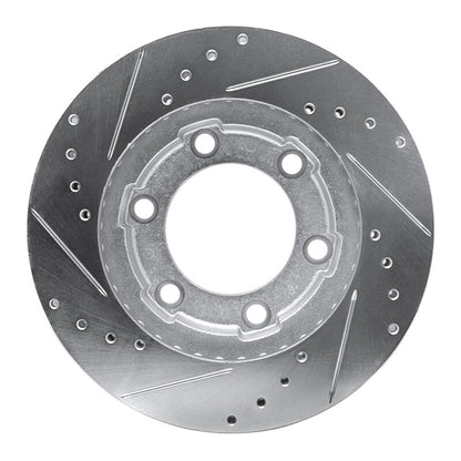 R1 Concepts R1 71-91 Chevrolet Blazer Front Right Drilled & Slotted Silver Brake Rotor