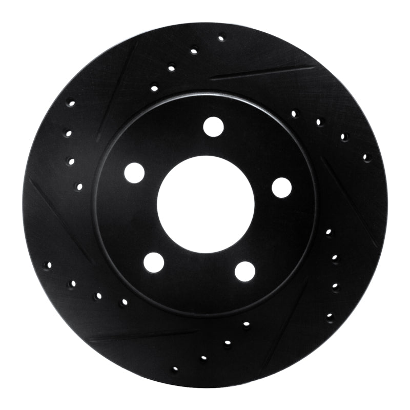 R1 Concepts R1 01-07 Buick Rendezvous Front Left Drilled & Slotted Black Brake Rotor