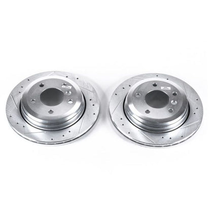 PowerStop Power Stop 01-05 BMW 325xi Rear Evolution Drilled & Slotted Rotors - Pair